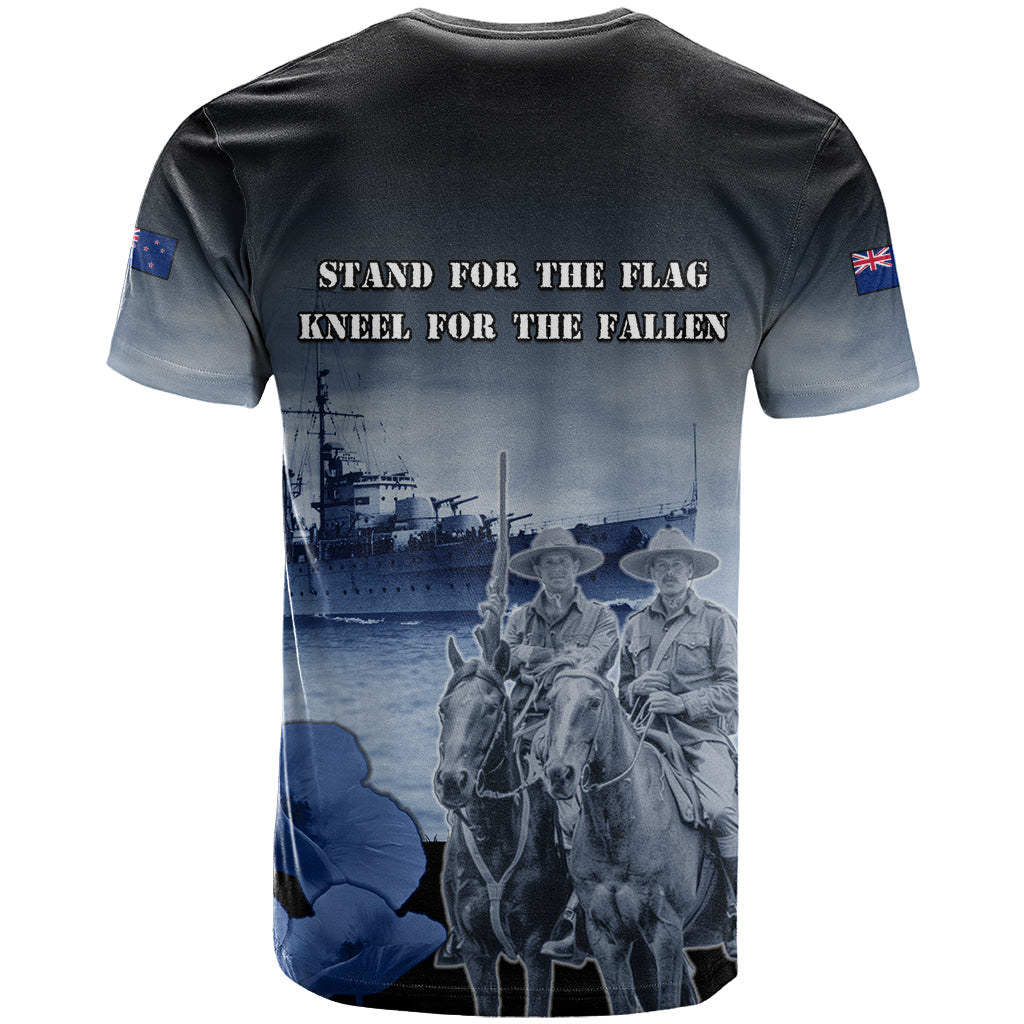 New Zealand ANZAC Day T Shirt HMNZS Achilles We Will Remember Them LT05 - Vibe Hoodie Shop