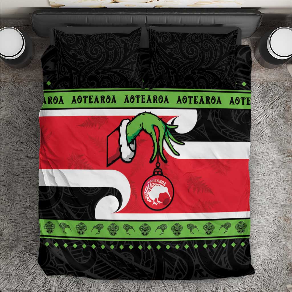 New Zealand Funny Christmas Bedding Set Maori Tiki LT05 - Vibe Hoodie Shop
