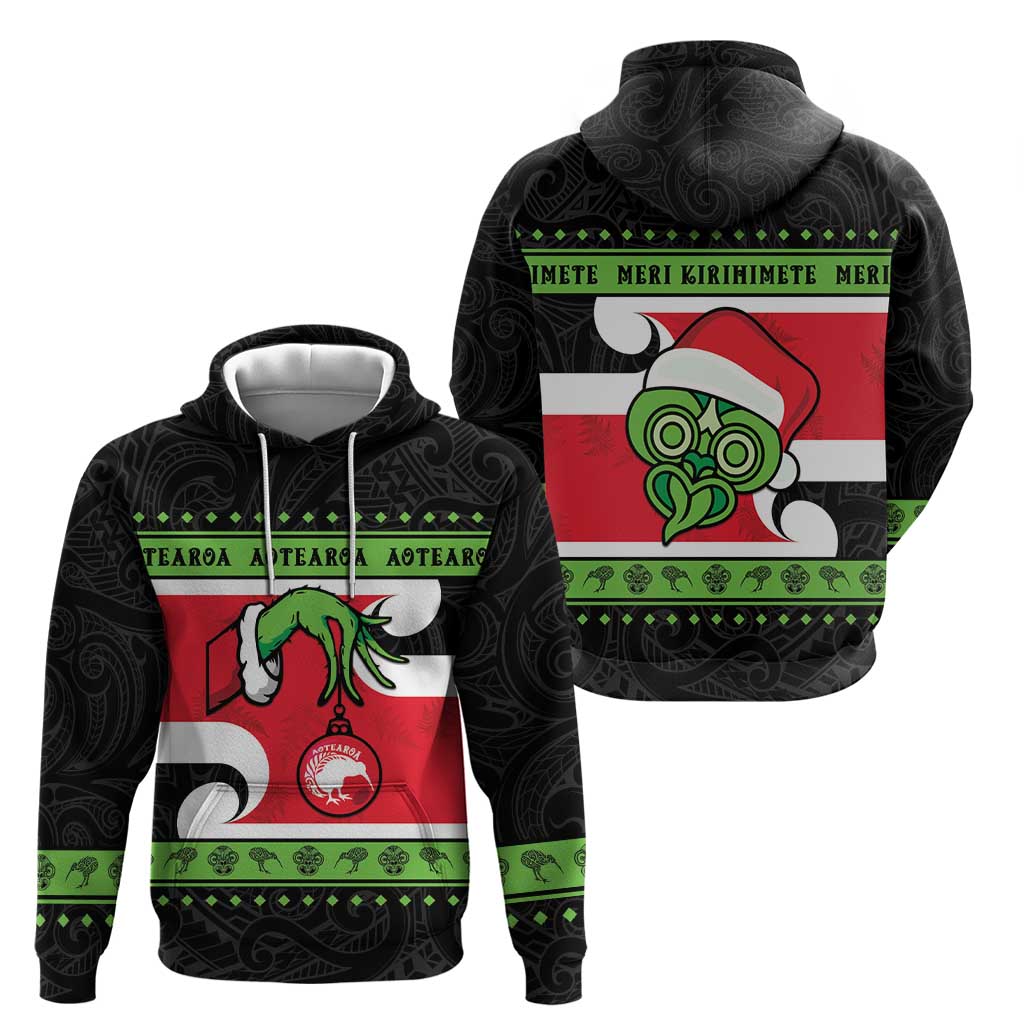 New Zealand Funny Christmas Hoodie Maori Tiki LT05 - Vibe Hoodie Shop