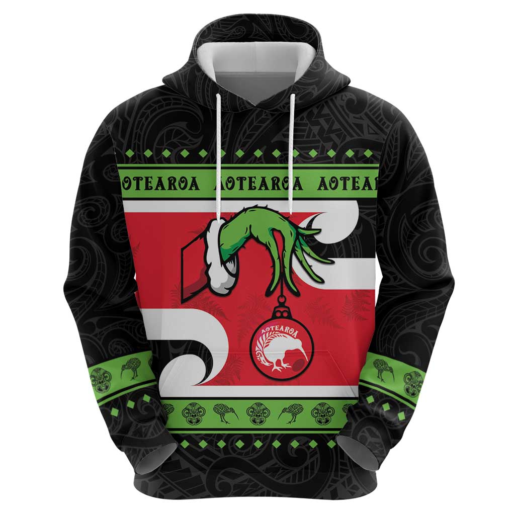 New Zealand Funny Christmas Hoodie Maori Tiki LT05 - Vibe Hoodie Shop