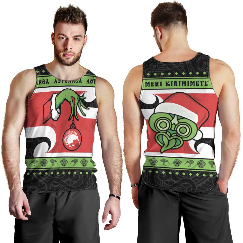 New Zealand Funny Christmas Men Tank Top Maori Tiki LT05 - Vibe Hoodie Shop