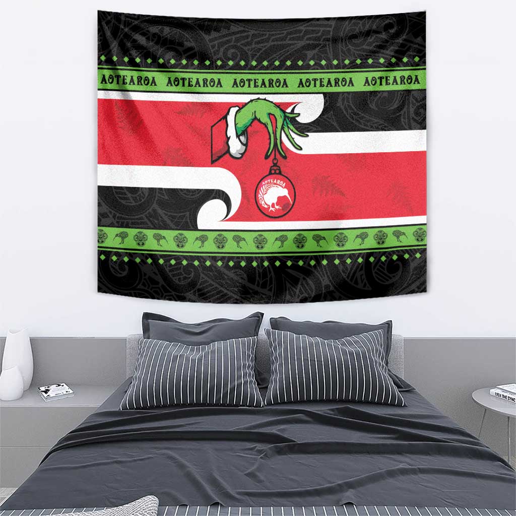 New Zealand Funny Christmas Tapestry Maori Tiki LT05 - Vibe Hoodie Shop