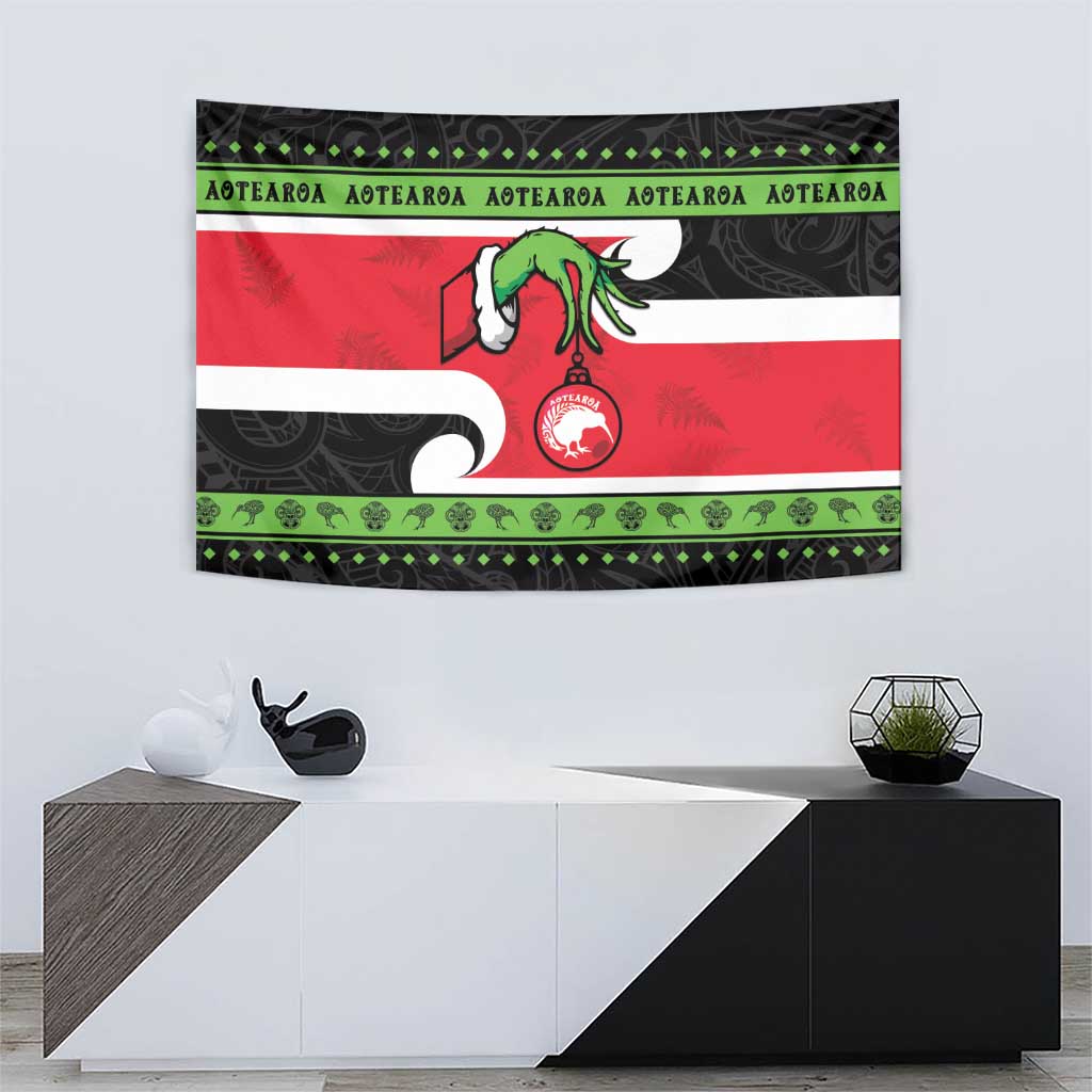 New Zealand Funny Christmas Tapestry Maori Tiki LT05 - Vibe Hoodie Shop