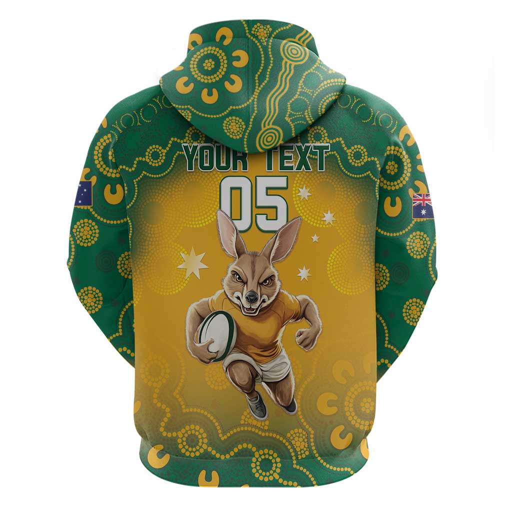 Custom Australia Rugby 2024 Hoodie Go Wallabies Aboriginal Pattern LT05 - Vibe Hoodie Shop