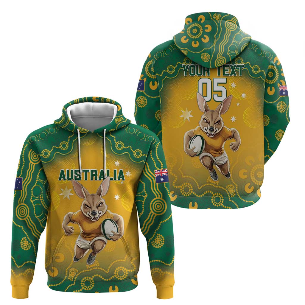 Custom Australia Rugby 2024 Hoodie Go Wallabies Aboriginal Pattern LT05 - Vibe Hoodie Shop