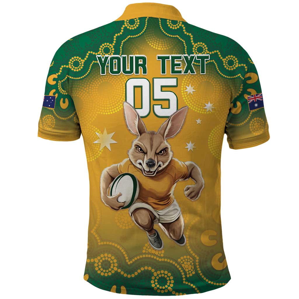 Custom Australia Rugby 2024 Polo Shirt Go Wallabies Aboriginal Pattern LT05 - Vibe Hoodie Shop