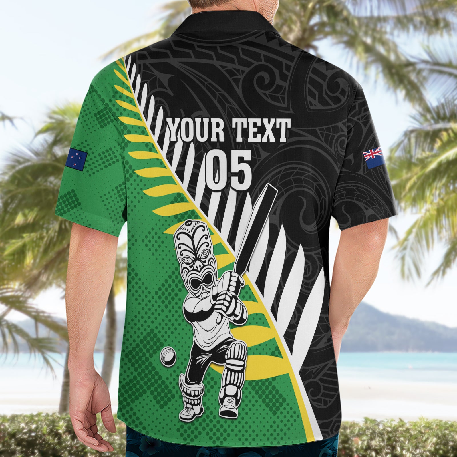 Custom New Zealand Central Districts Cricket Hawaiian Shirt With Maori Pattern LT05 - Vibe Hoodie Shop