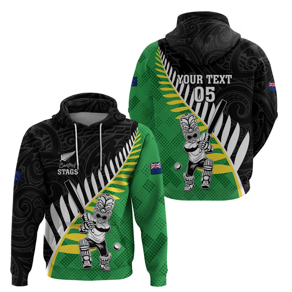 Custom New Zealand Central Districts Cricket Hoodie With Maori Pattern LT05 - Vibe Hoodie Shop