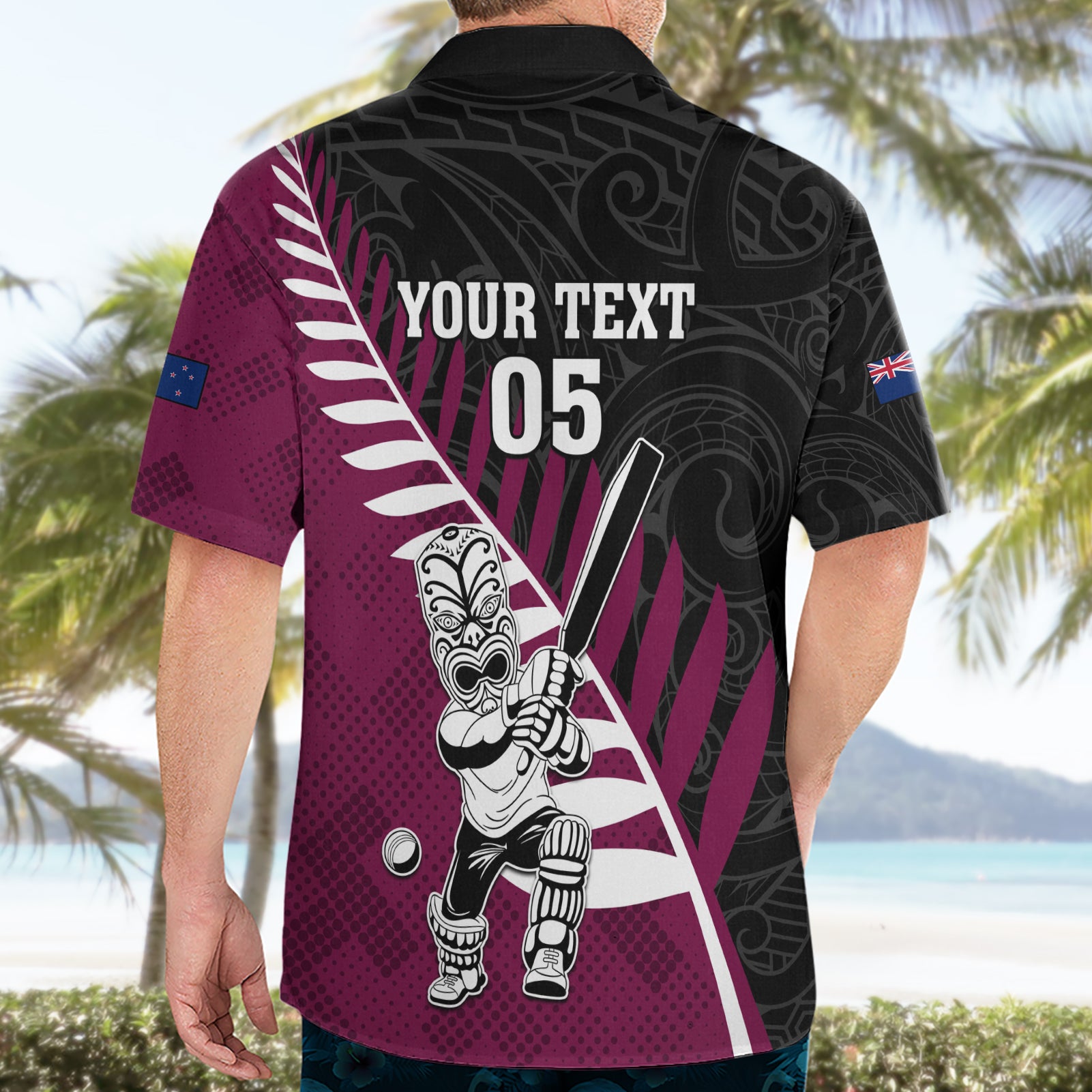 Custom New Zealand Northern Districts Cricket Hawaiian Shirt With Maori Pattern LT05 - Vibe Hoodie Shop