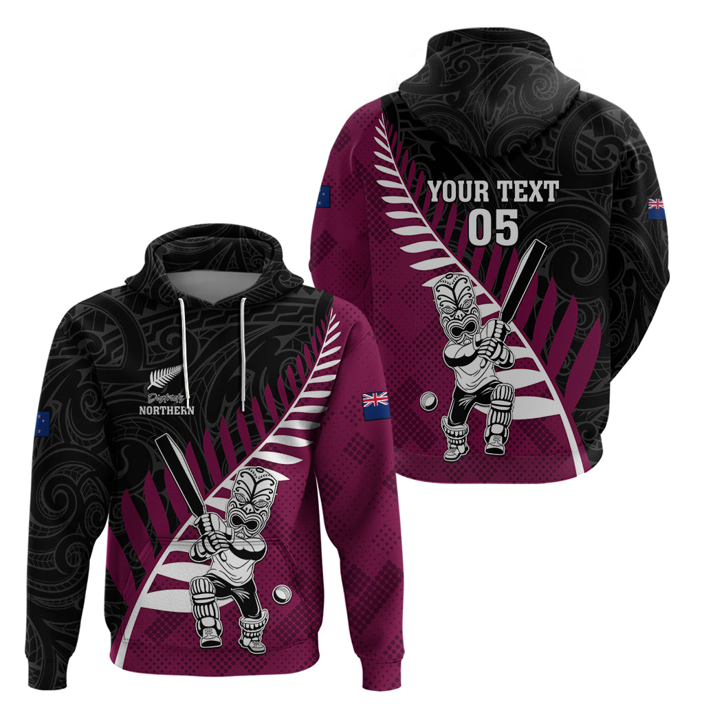 Custom New Zealand Northern Districts Cricket Hoodie With Maori Pattern LT05 - Vibe Hoodie Shop