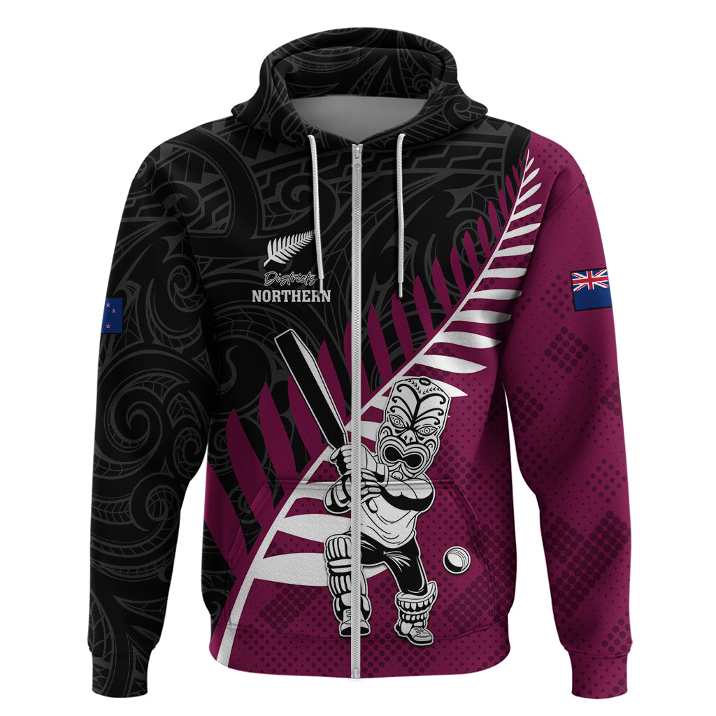 Custom New Zealand Northern Districts Cricket Hoodie With Maori Pattern LT05 - Vibe Hoodie Shop