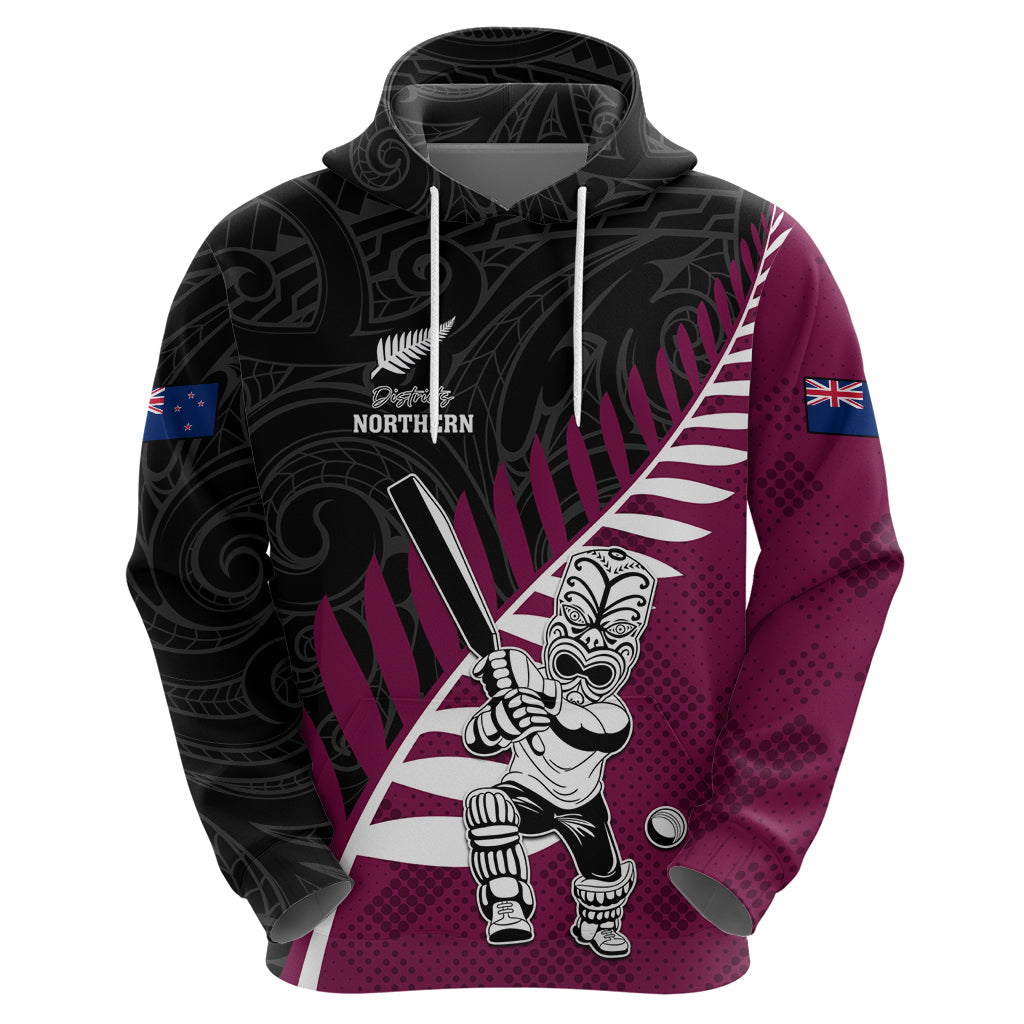 Custom New Zealand Northern Districts Cricket Hoodie With Maori Pattern LT05 - Vibe Hoodie Shop