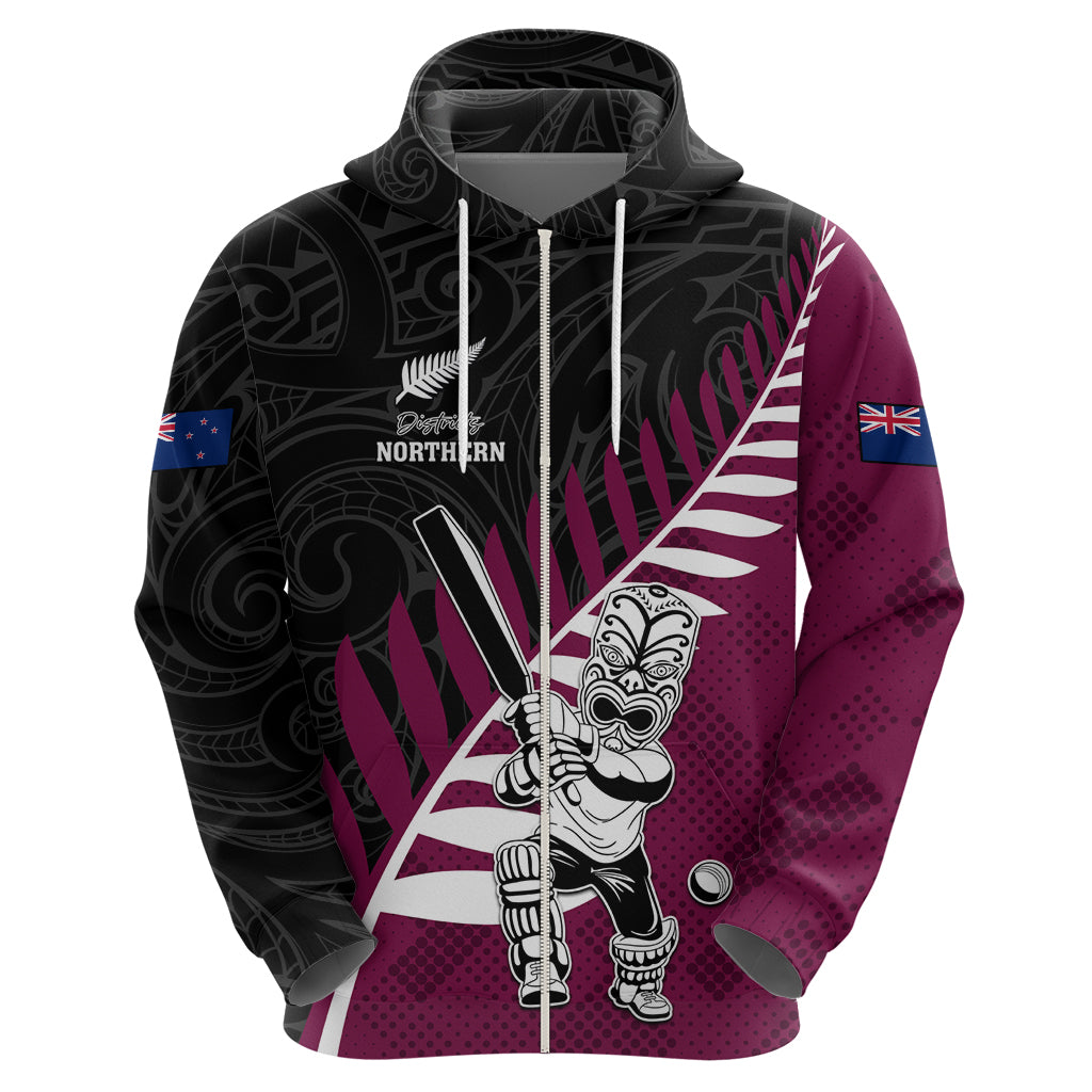Custom New Zealand Northern Districts Cricket Hoodie With Maori Pattern LT05 - Vibe Hoodie Shop