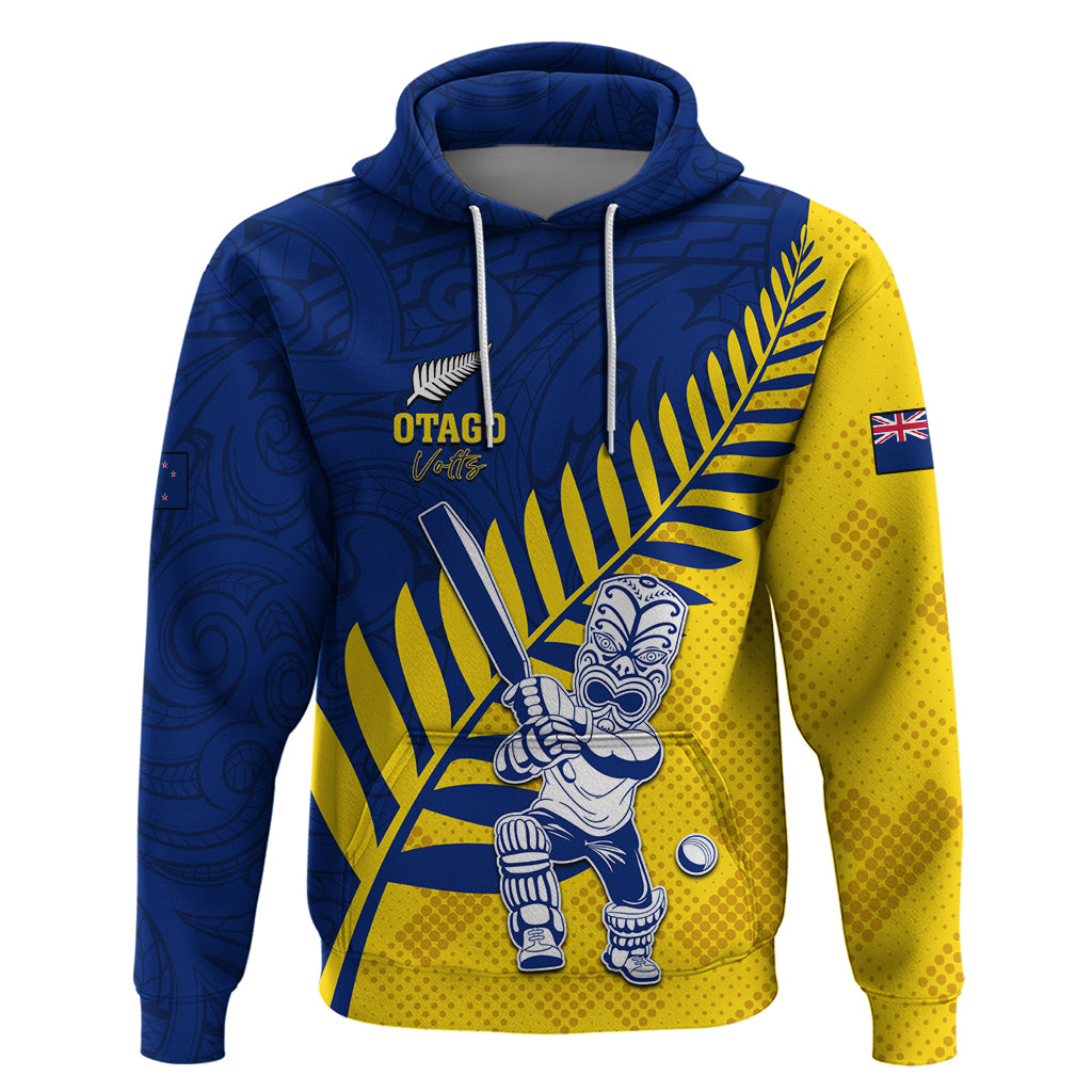 Custom New Zealand Otago Cricket Hoodie With Maori Pattern LT05 - Vibe Hoodie Shop
