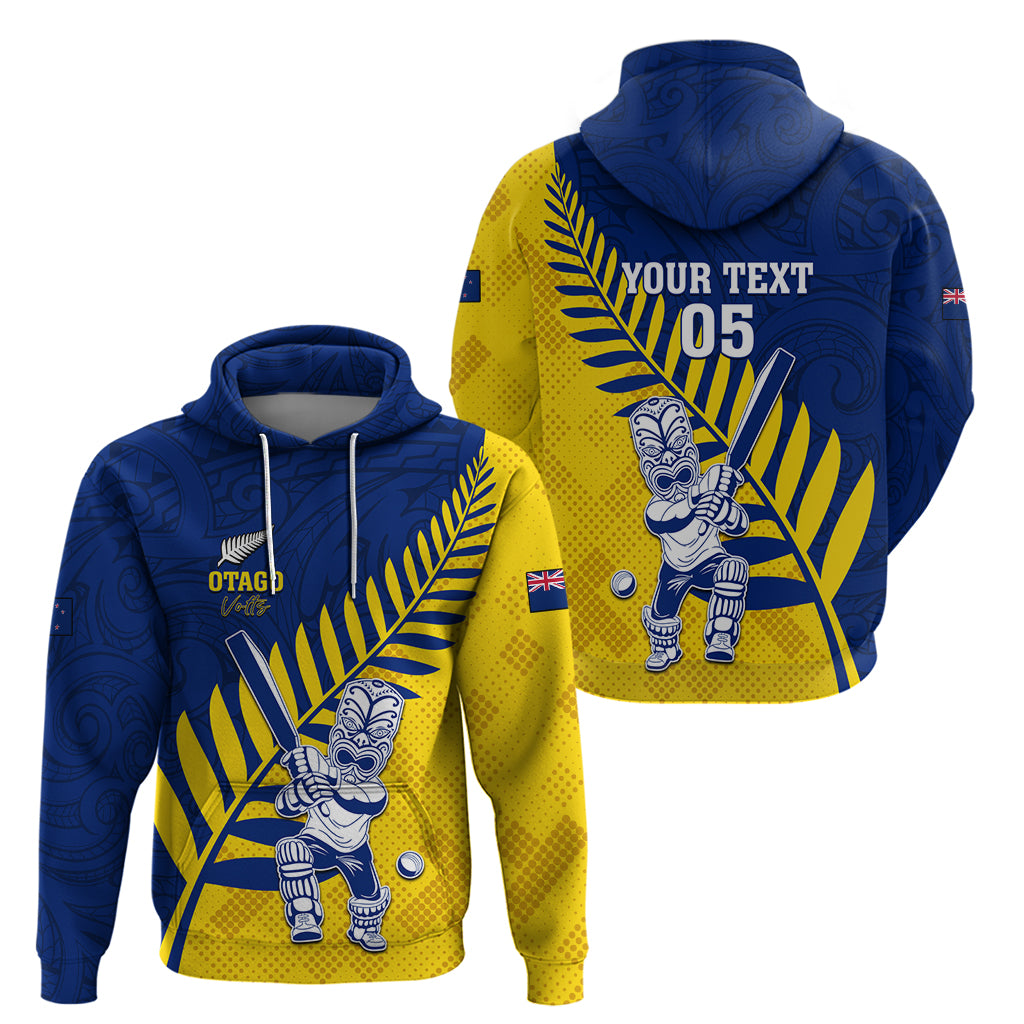 Custom New Zealand Otago Cricket Hoodie With Maori Pattern LT05 - Vibe Hoodie Shop