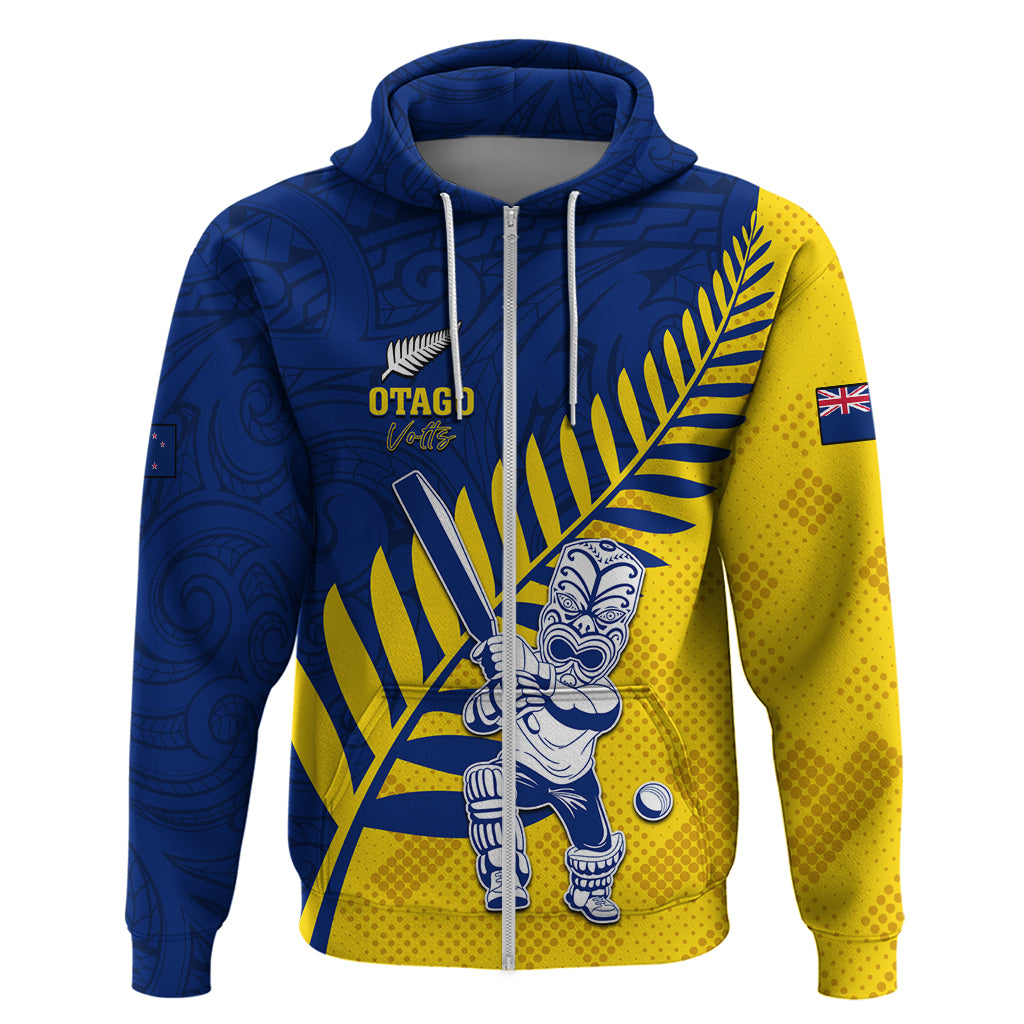 Custom New Zealand Otago Cricket Hoodie With Maori Pattern LT05 - Vibe Hoodie Shop