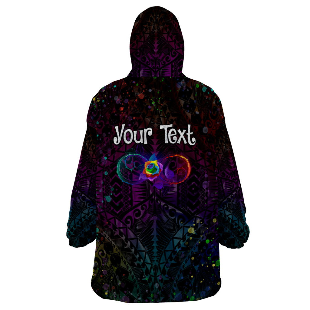 I See Your True Colors Personalised Wearable Blanket Hoodie Autism Awareness LT05 - Vibe Hoodie Shop