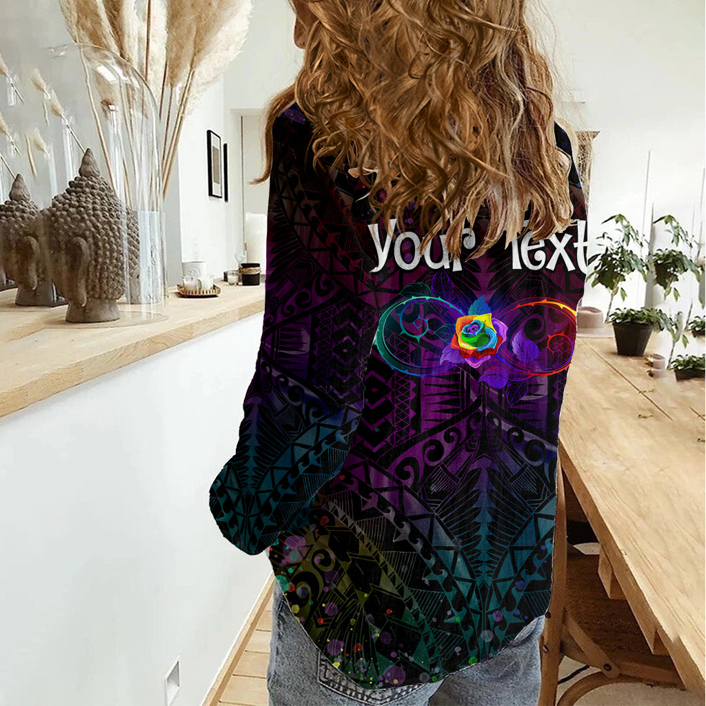 I See Your True Colors Personalised Women Casual Shirt Autism Awareness LT05 - Vibe Hoodie Shop