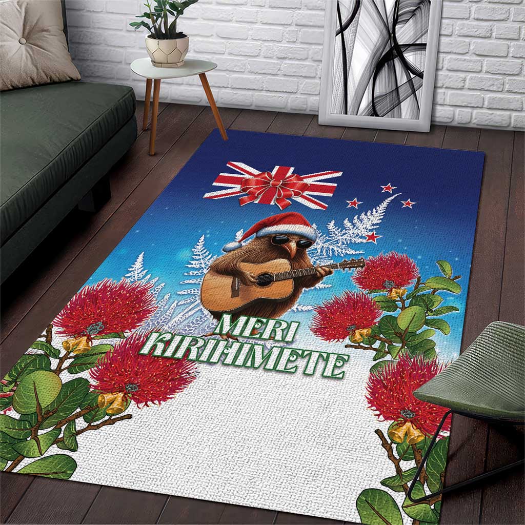 New Zealand Kiwi Christmas Area Rug Xmas Vibe LT05 - Vibe Hoodie Shop