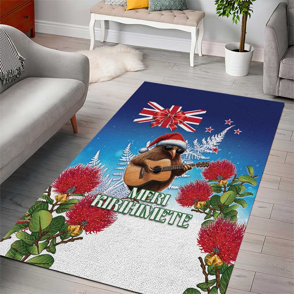 New Zealand Kiwi Christmas Area Rug Xmas Vibe LT05 - Vibe Hoodie Shop