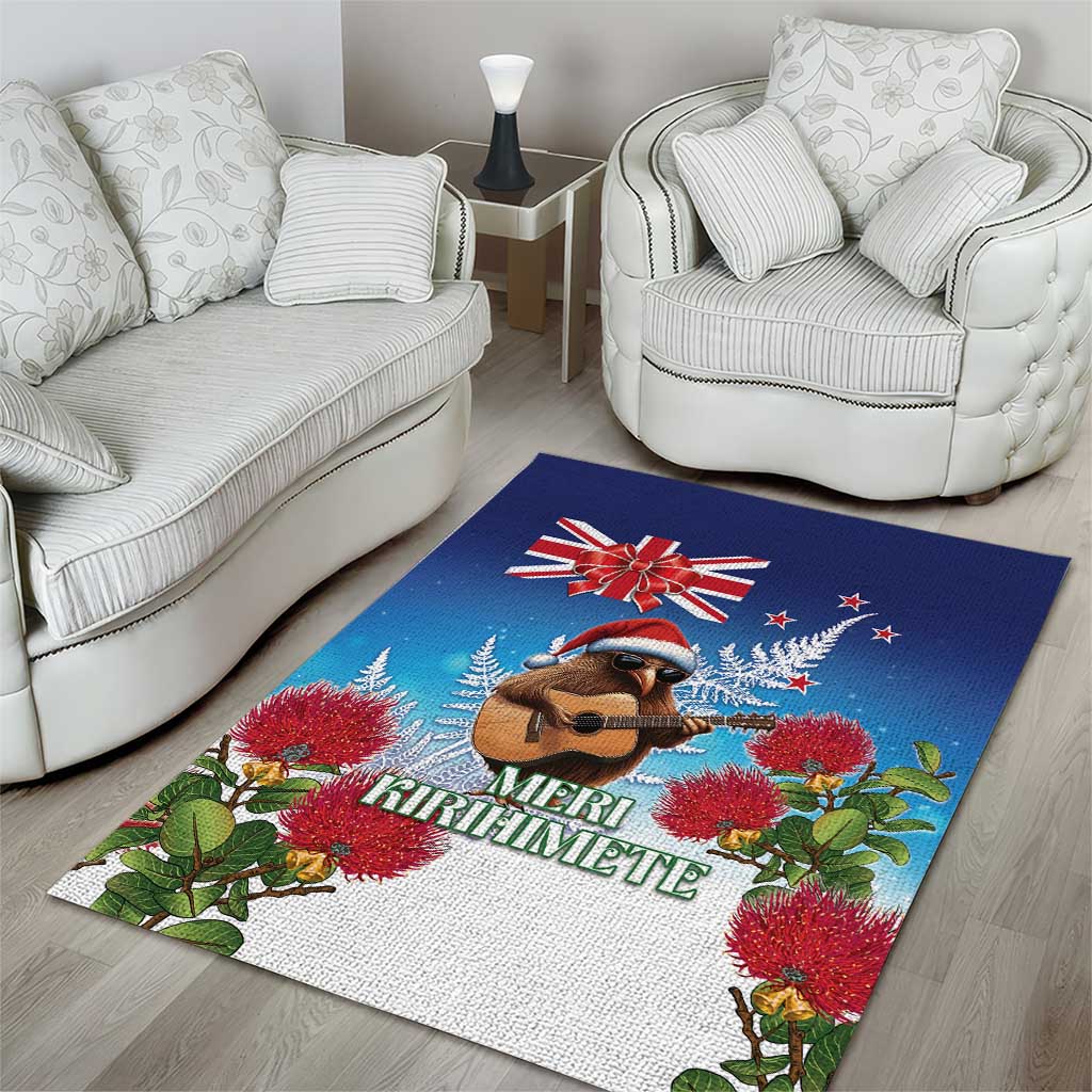 New Zealand Kiwi Christmas Area Rug Xmas Vibe LT05 - Vibe Hoodie Shop