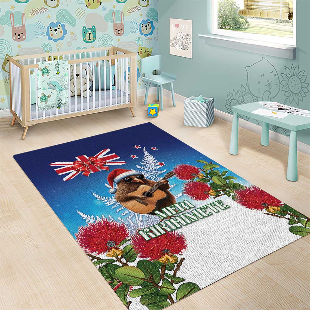 New Zealand Kiwi Christmas Area Rug Xmas Vibe LT05 - Vibe Hoodie Shop