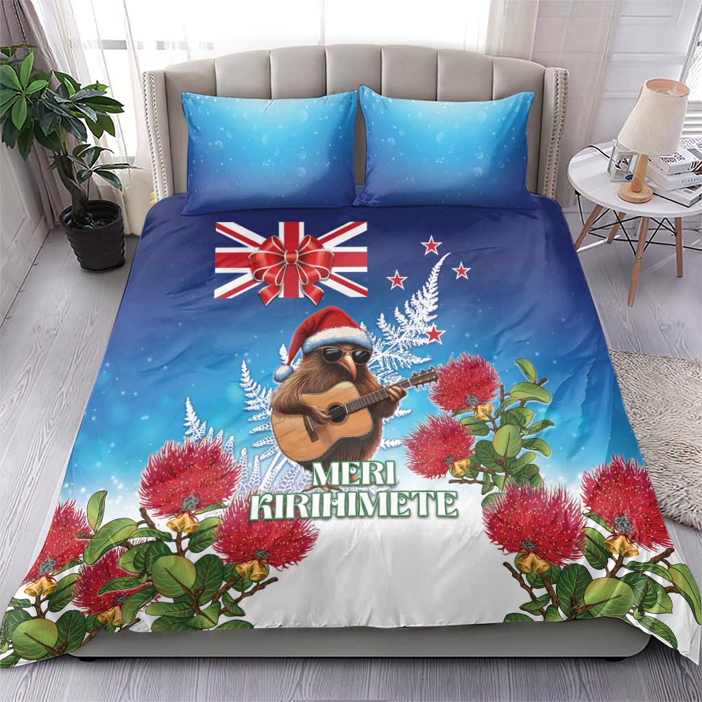 New Zealand Kiwi Christmas Bedding Set Xmas Vibe LT05 - Vibe Hoodie Shop