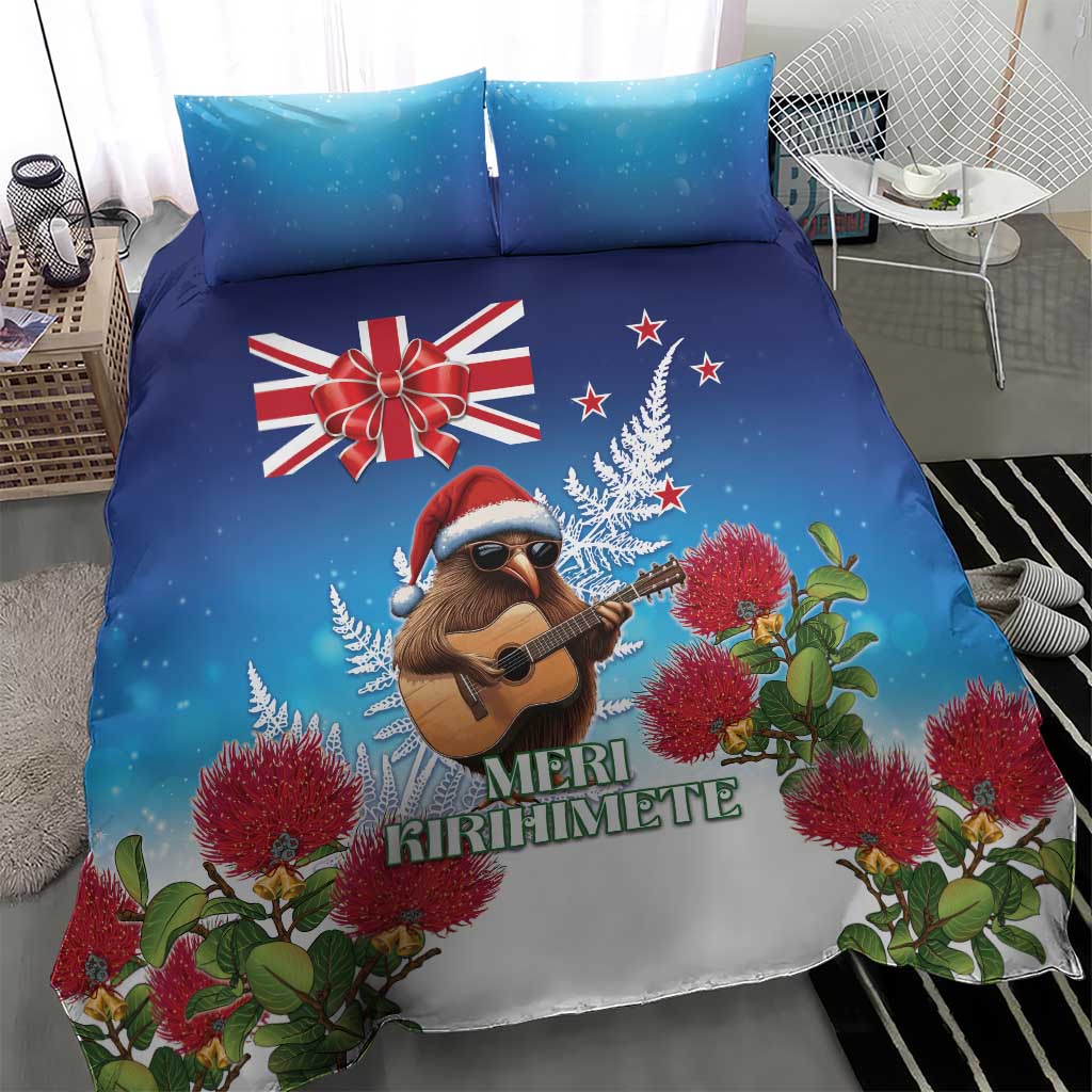 New Zealand Kiwi Christmas Bedding Set Xmas Vibe LT05 - Vibe Hoodie Shop