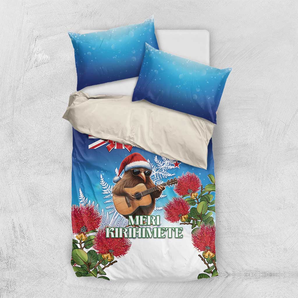 New Zealand Kiwi Christmas Bedding Set Xmas Vibe LT05 - Vibe Hoodie Shop