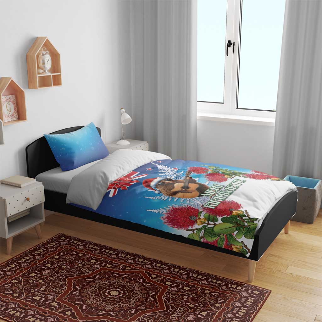 New Zealand Kiwi Christmas Bedding Set Xmas Vibe LT05 - Vibe Hoodie Shop
