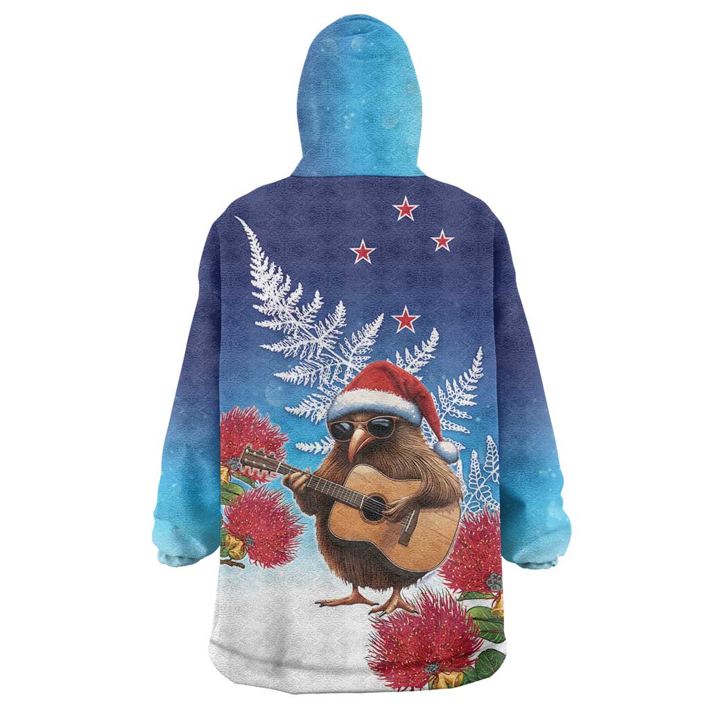 New Zealand Kiwi Christmas Wearable Blanket Hoodie Xmas Vibe LT05 - Vibe Hoodie Shop