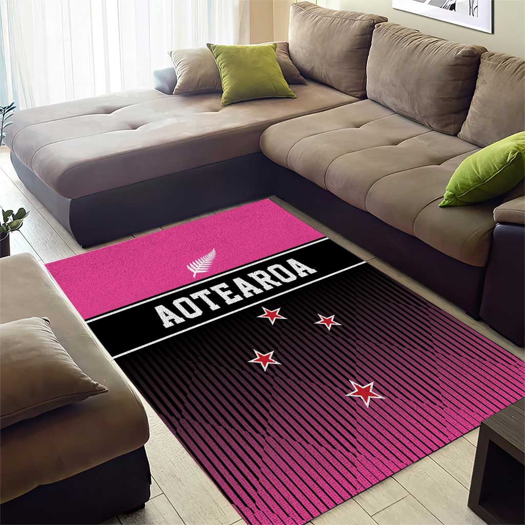 New Zealand Women Cricket Area Rug Pink Simple Style LT05 - Vibe Hoodie Shop