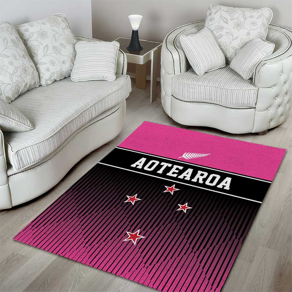 New Zealand Women Cricket Area Rug Pink Simple Style LT05 - Vibe Hoodie Shop