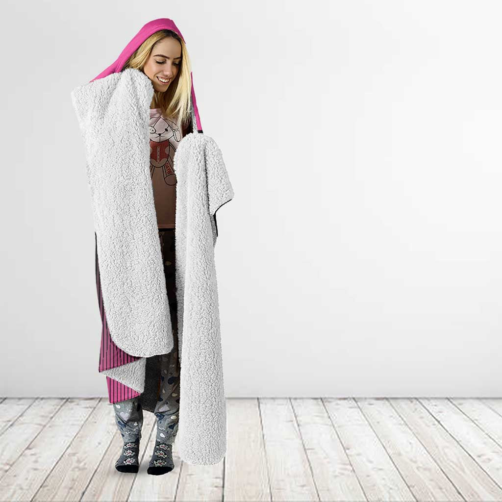 New Zealand Women Cricket Hooded Blanket Pink Simple Style