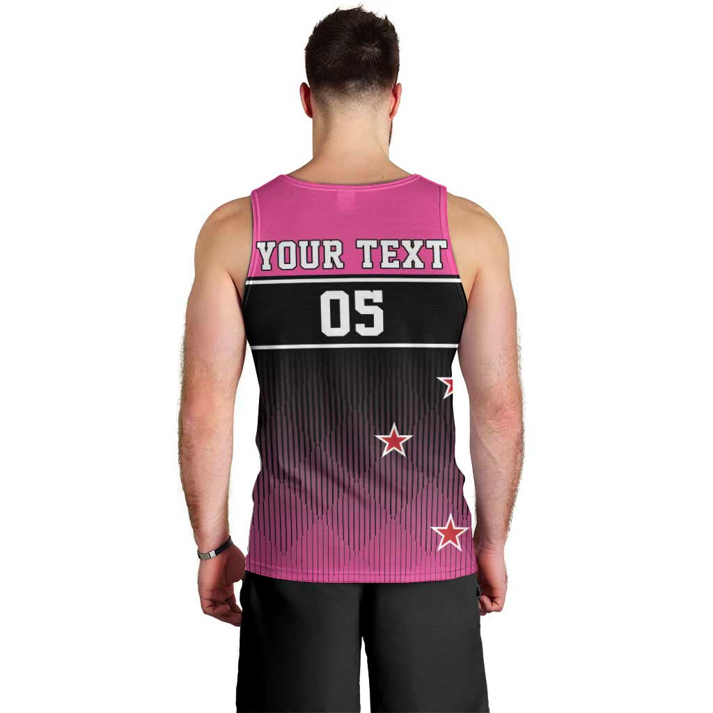 Custom New Zealand Women Cricket Men Tank Top Pink Simple Style LT05 - Vibe Hoodie Shop