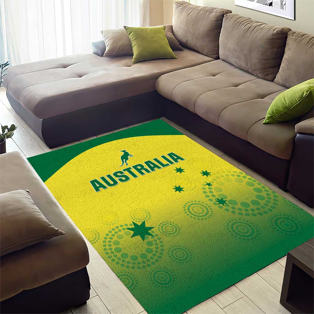 Australia Cricket Area Rug Go Champions Aussies LT05 - Vibe Hoodie Shop