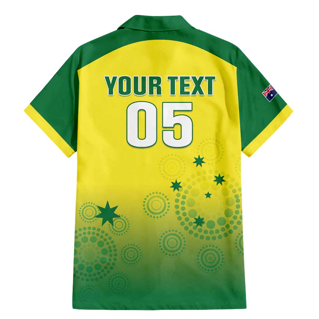 Custom Australia Cricket Family Matching Mermaid Dress and Hawaiian Shirt Go Champions Aussies LT05