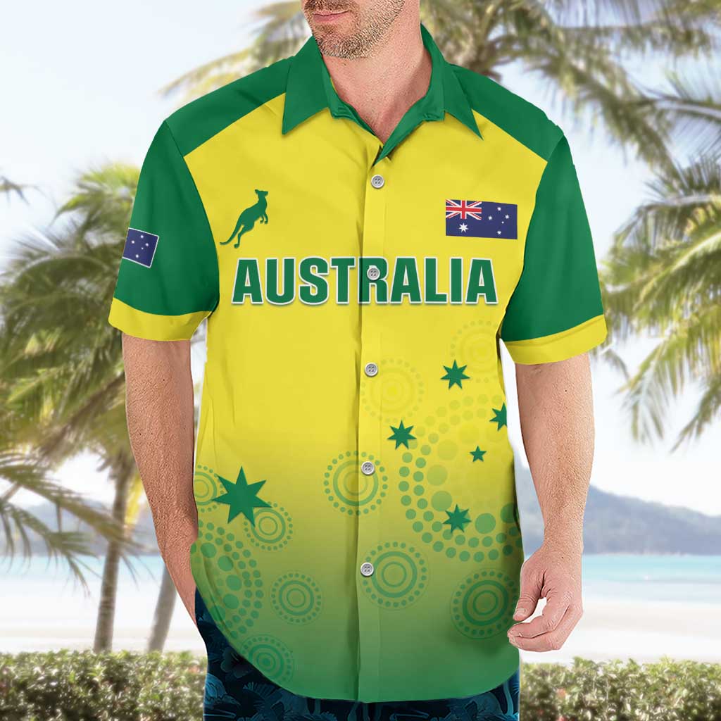 Custom Australia Cricket Hawaiian Shirt Go Champions Aussies LT05 - Vibe Hoodie Shop