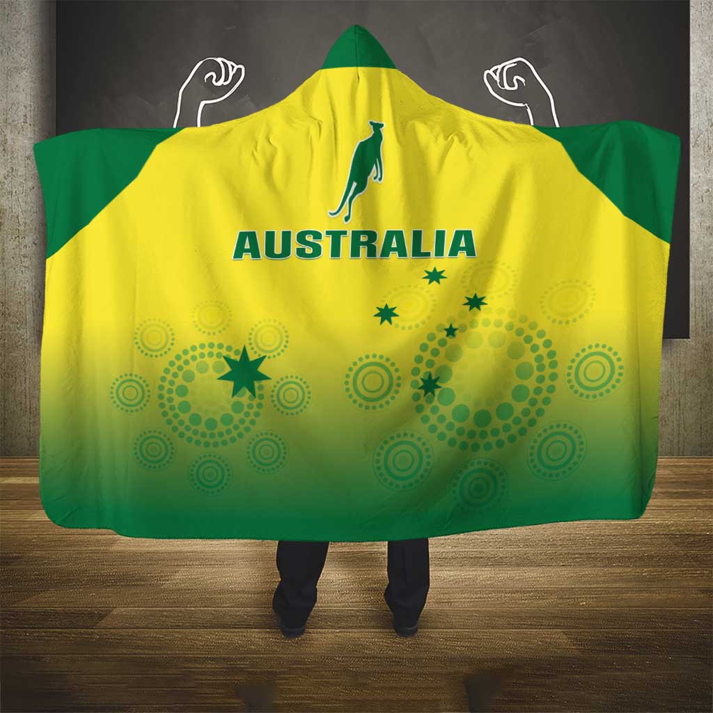 Australia Cricket Hooded Blanket Go Champions Aussies