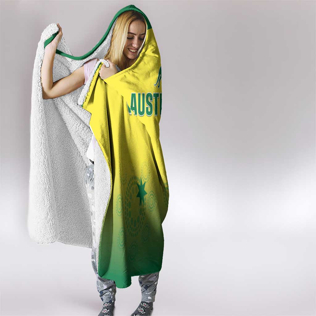 Australia Cricket Hooded Blanket Go Champions Aussies