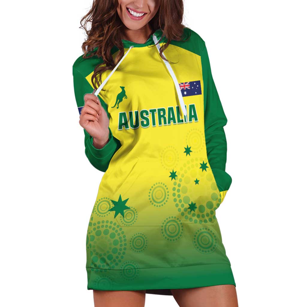 Custom Australia Cricket Hoodie Dress Go Champions Aussies LT05 - Vibe Hoodie Shop