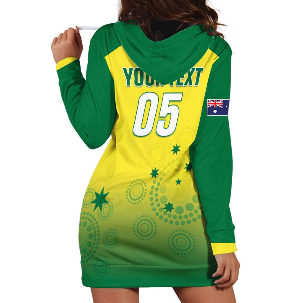 Custom Australia Cricket Hoodie Dress Go Champions Aussies LT05 - Vibe Hoodie Shop