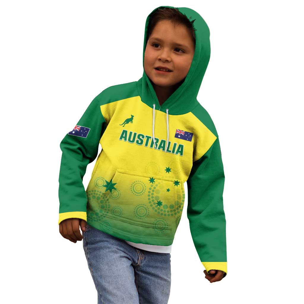 Custom Australia Cricket Kid Hoodie Go Champions Aussies LT05 - Vibe Hoodie Shop