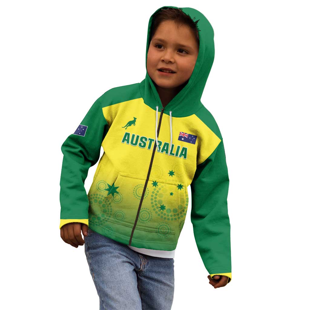 Custom Australia Cricket Kid Hoodie Go Champions Aussies LT05 - Vibe Hoodie Shop