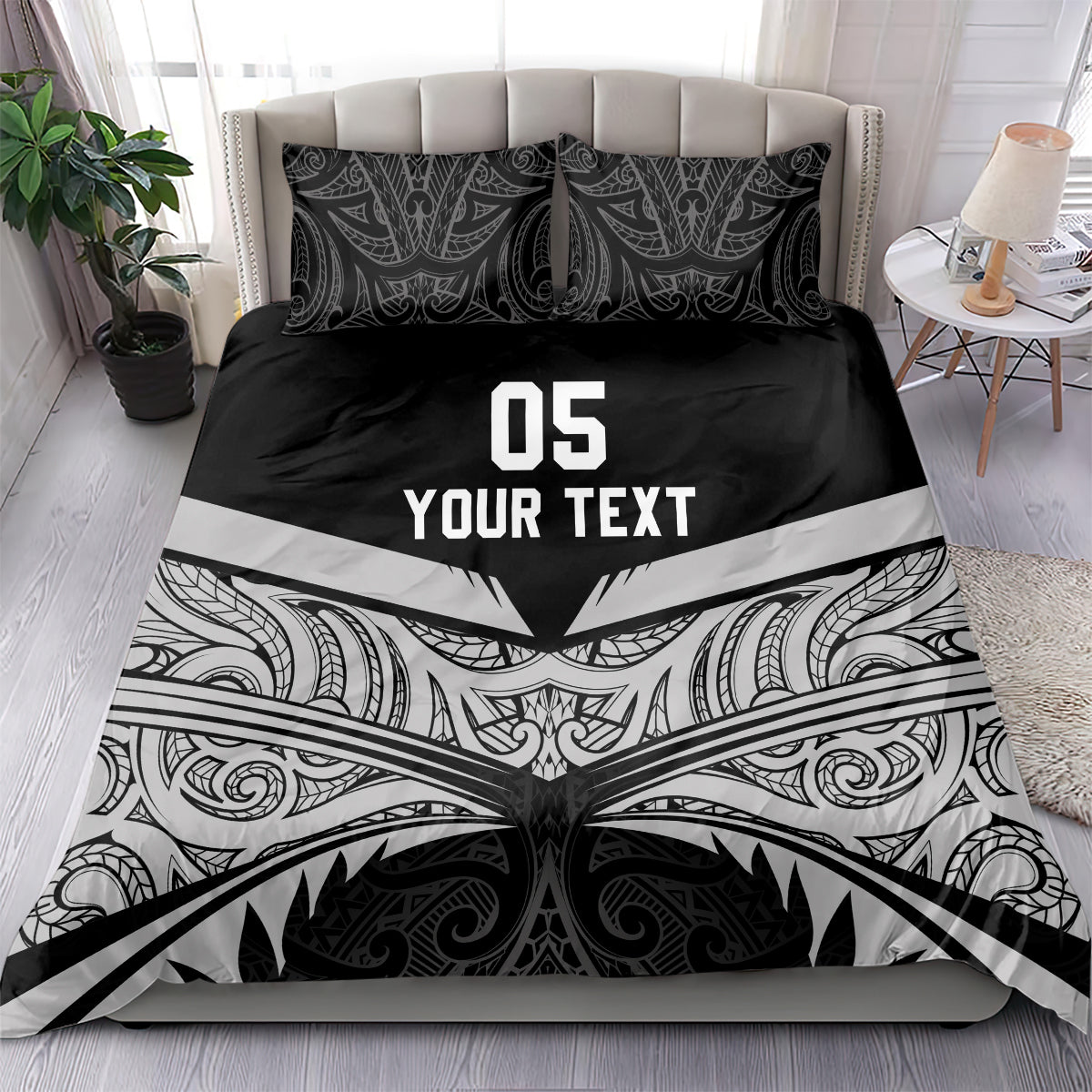 Custom New Zealand Cricket Bedding Set Go Champions World Cup 2024 With Maori Pattern LT05 - Vibe Hoodie Shop