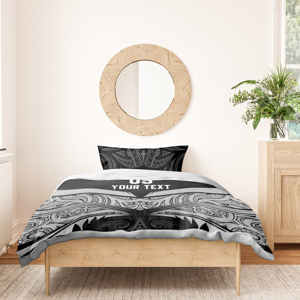 Custom New Zealand Cricket Bedding Set Go Champions World Cup 2024 With Maori Pattern LT05 - Vibe Hoodie Shop