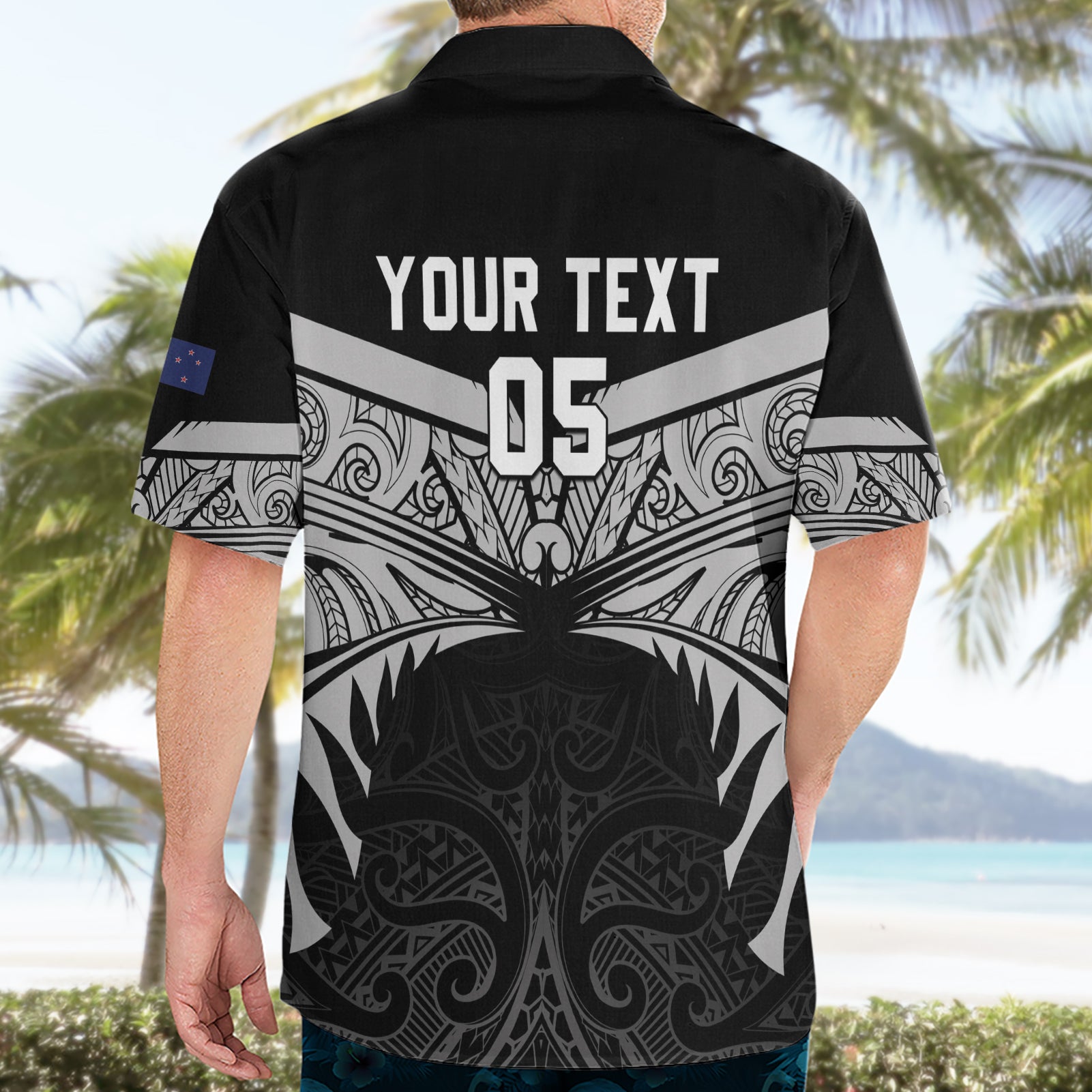 Custom New Zealand Cricket Hawaiian Shirt Go Champions World Cup 2024 With Maori Pattern LT05 - Vibe Hoodie Shop