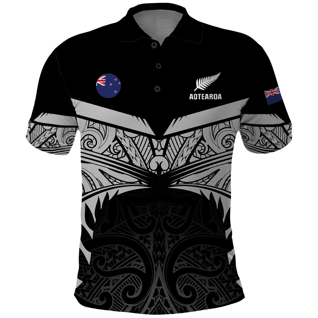 Custom New Zealand Cricket Polo Shirt Go Champions World Cup 2024 With Maori Pattern LT05 - Vibe Hoodie Shop