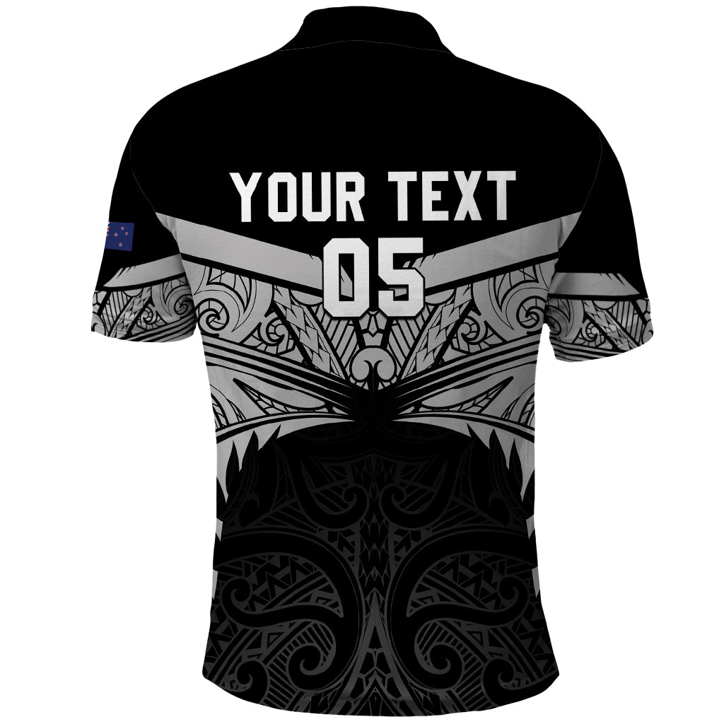 Custom New Zealand Cricket Polo Shirt Go Champions World Cup 2024 With Maori Pattern LT05 - Vibe Hoodie Shop
