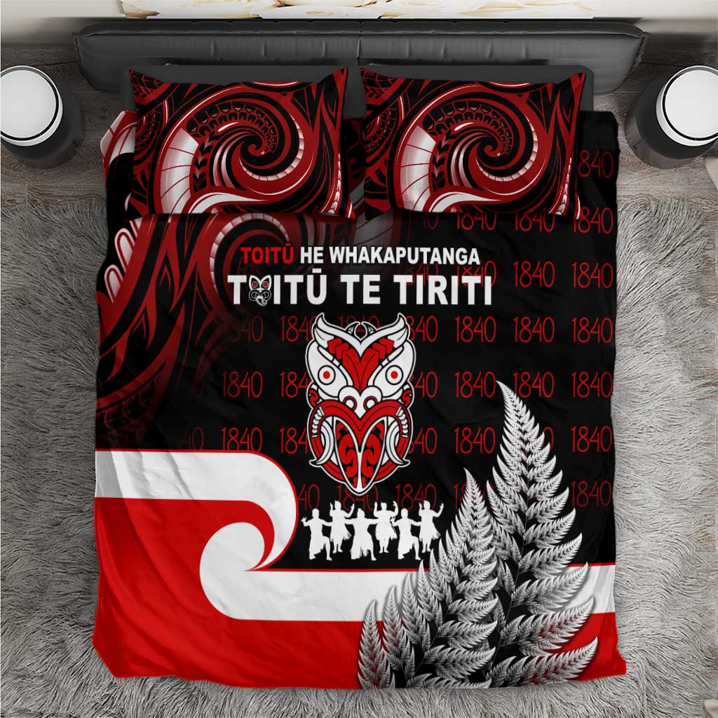 Aotearoa Toitu He Whakaputanga Bedding Set Toitu Te Tiriti O Waitangi LT05 - Vibe Hoodie Shop